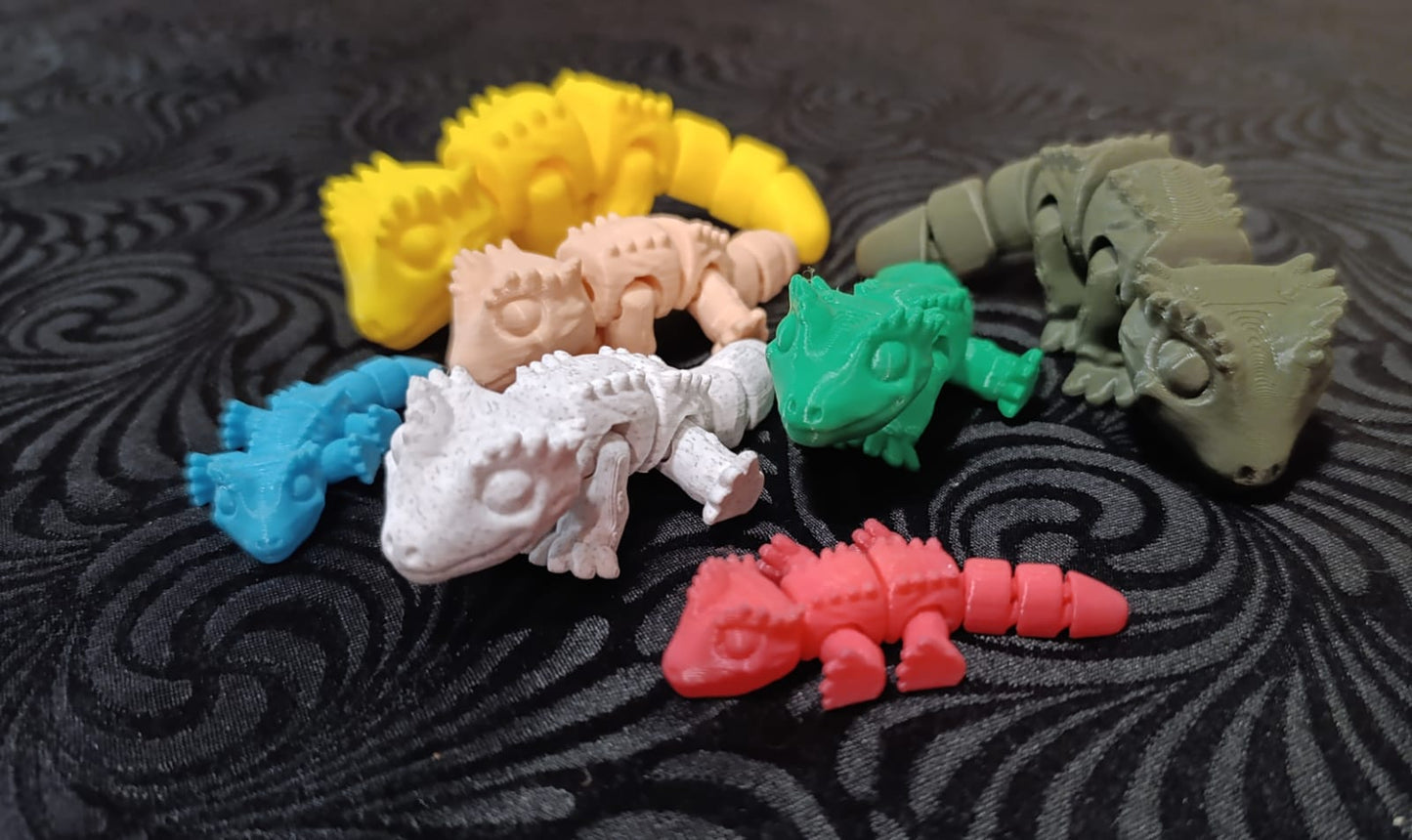 3D Printed Slinky Crested Gecko