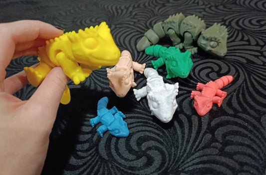 3D Printed Slinky Crested Gecko